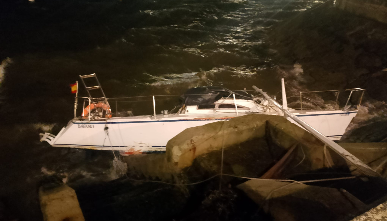 La embarcación accidentada, esta tarde
