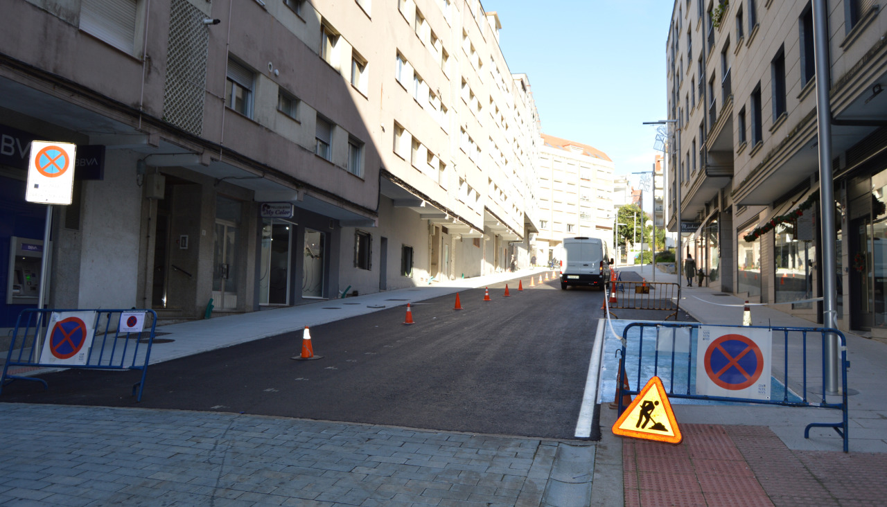 Imagen del pintado de la calle Cesteiros