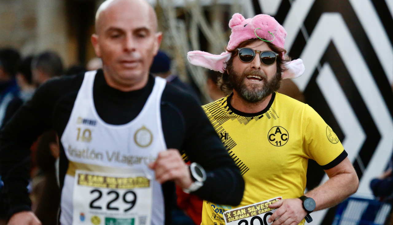 El Atletismo Cambados durante la San Silvestre cambadesa