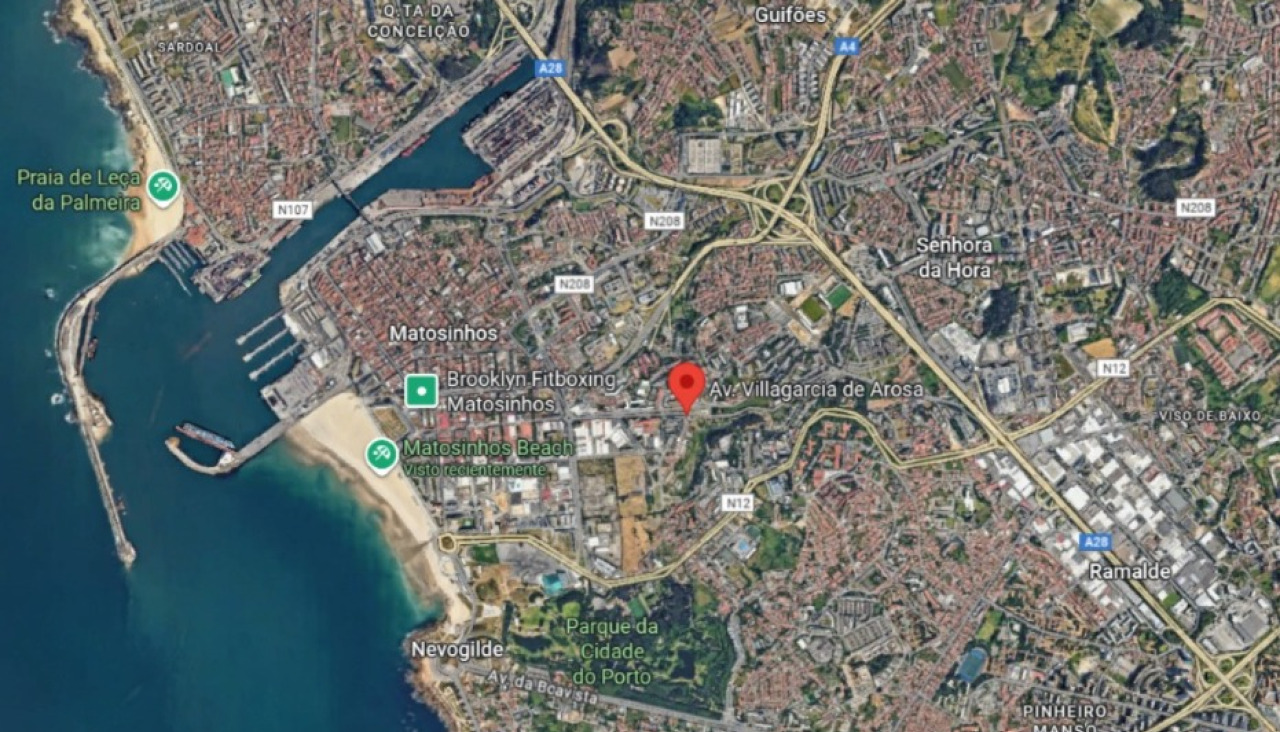 Avenida de Villagarcia de Arosa en Matosinhos, Portugal