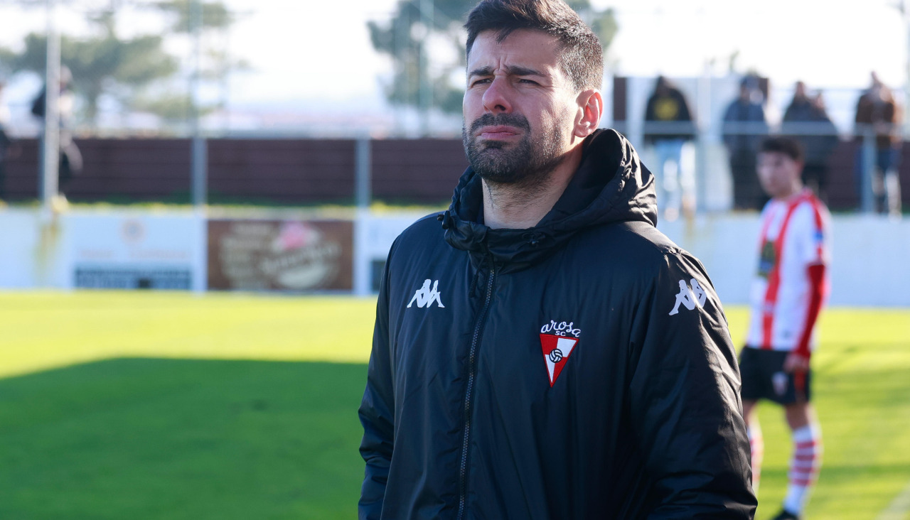 Gonza durante el partido de hoy