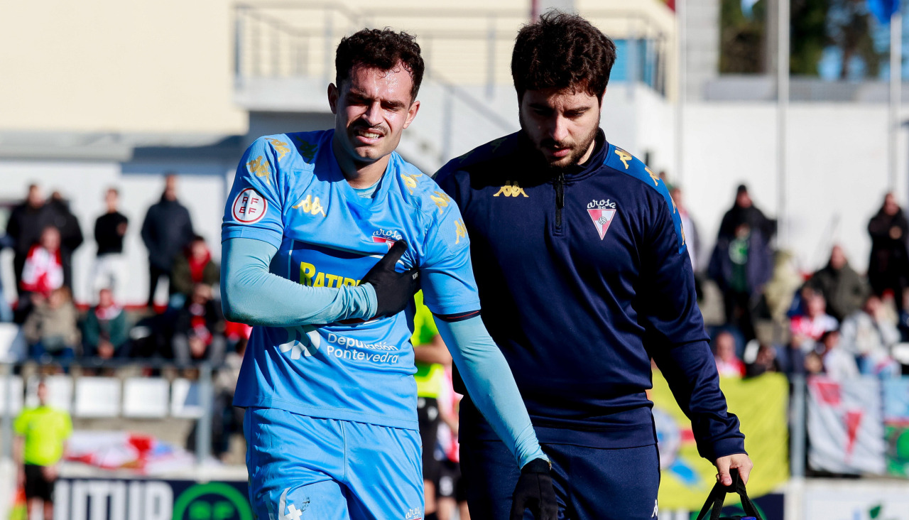 Mario García tuvo que retirarse del derbi