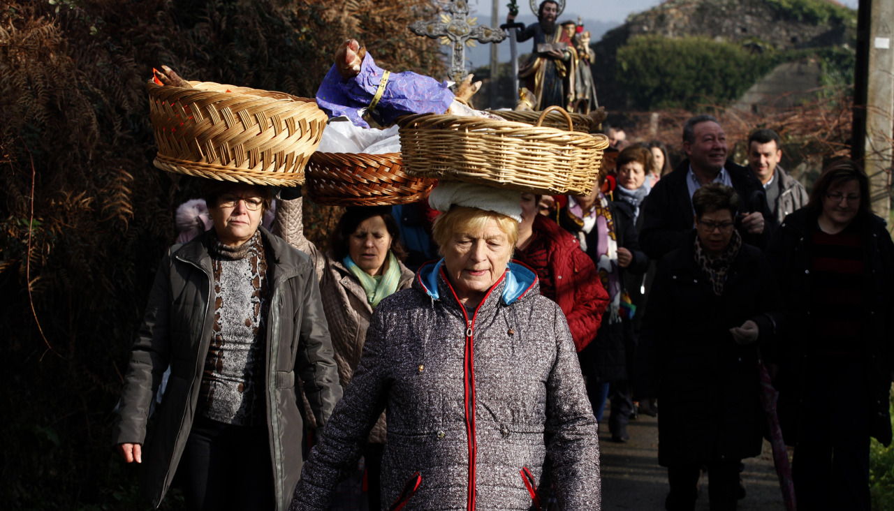 Procesión dos lacóns en Cordeiro 2025