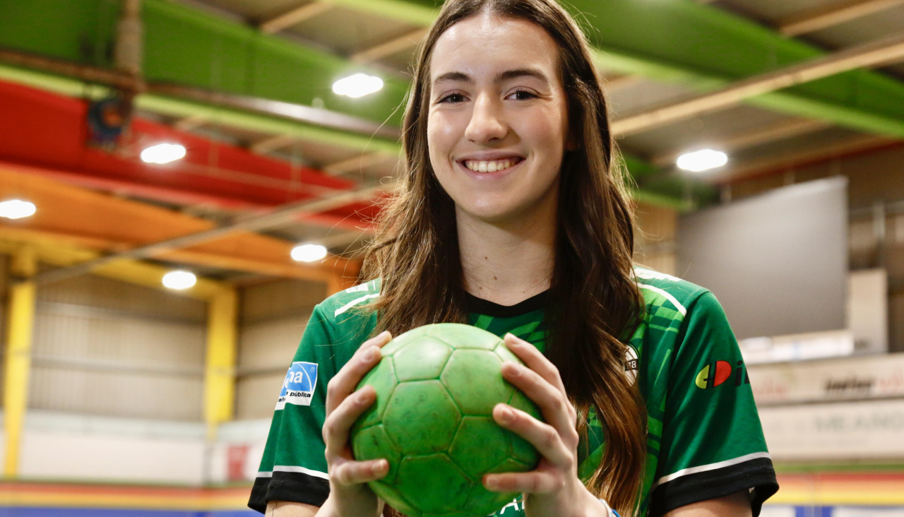 La joven Raquel Muñiz en Coirón