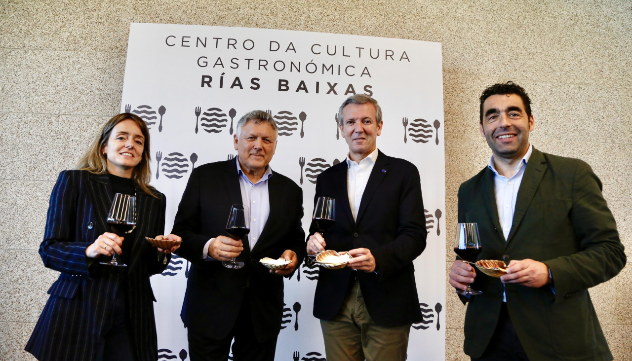 Un momento de la inauguración del Centro da Cultura Gastronómica Rías Baixas