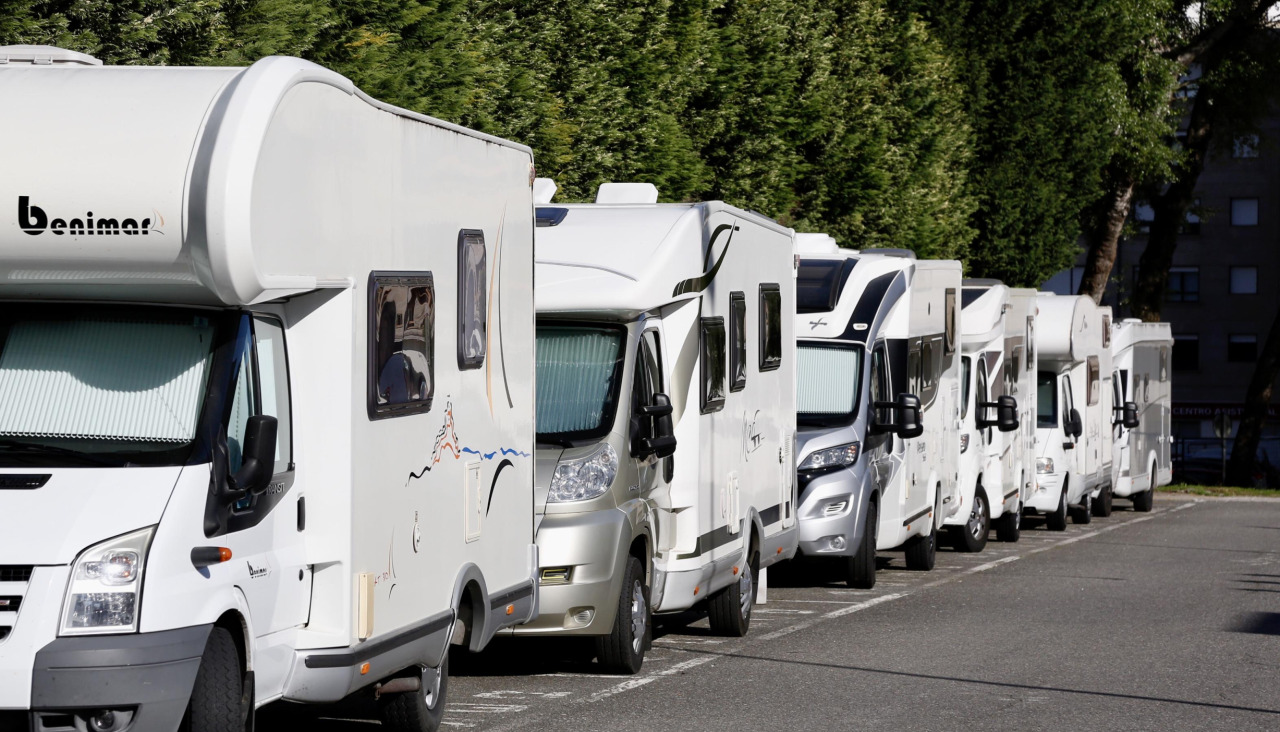 Imagen de archivo de autocaravanas en Vilagarcía