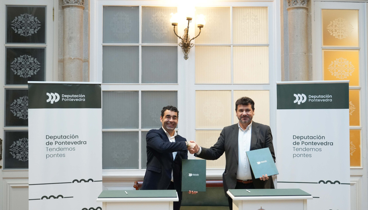 Luis López y Carlos Viéitez, este lunes, en Pontevedra