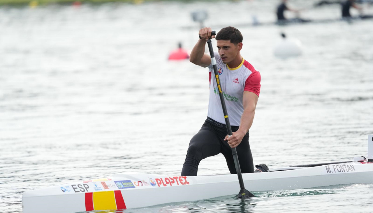 Manuel Fontán durante una competición