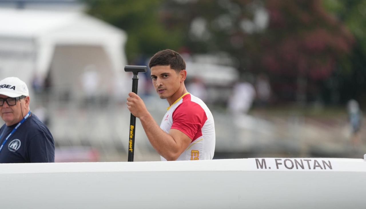 Manuel Fontán durante una competición