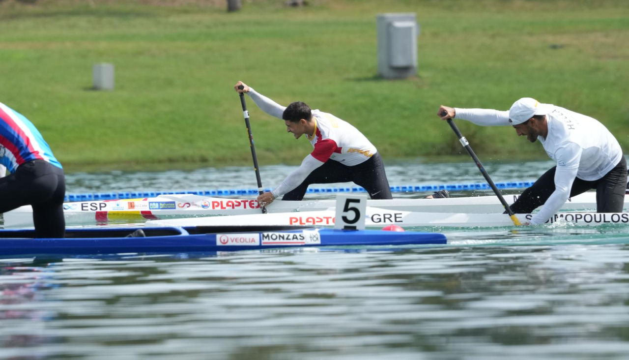Manuel Fontán durante una competición
