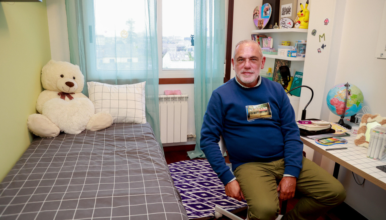 Nacho Crespo, cambadés que es padre de acogida