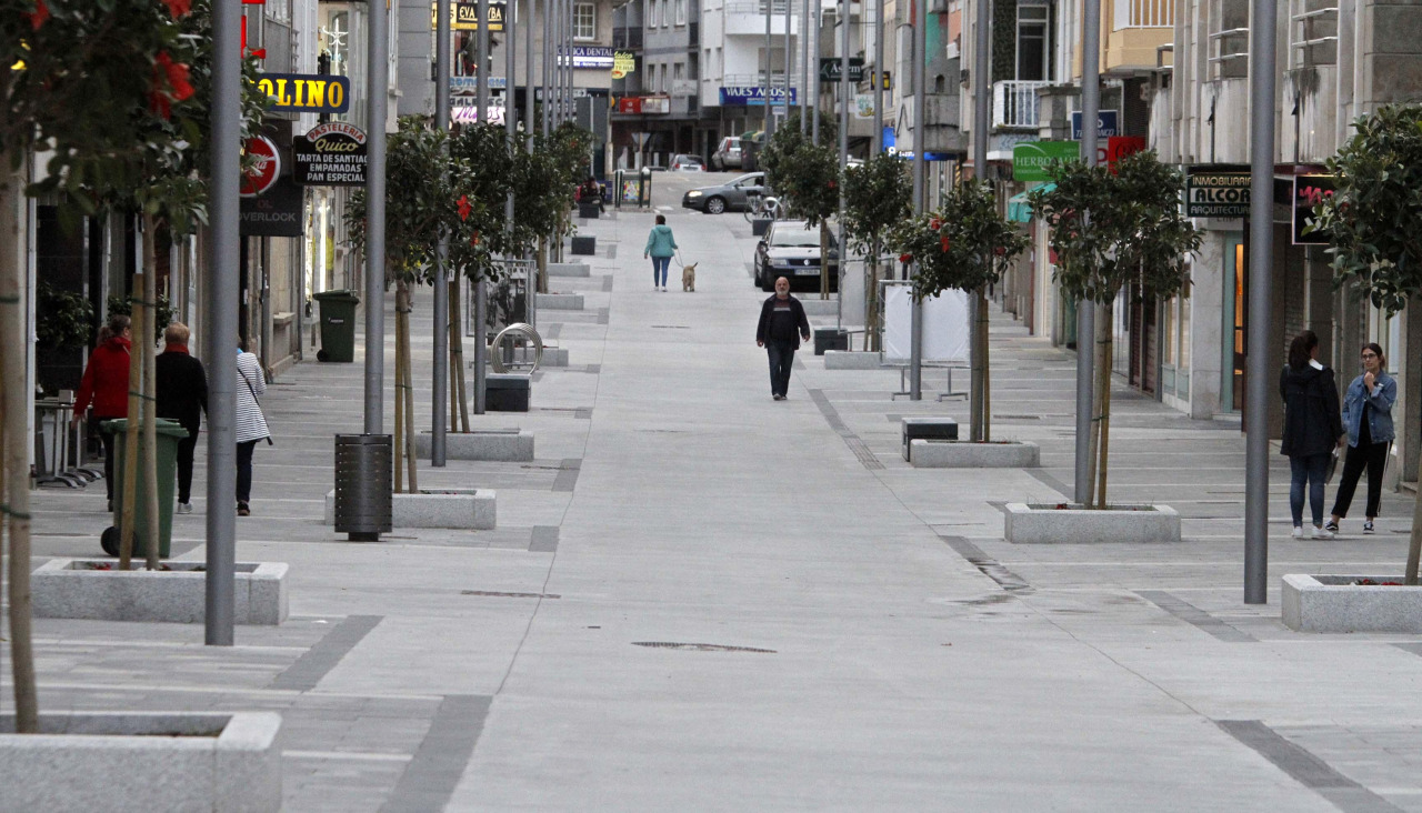 imagen de archivo de la Rúa Castelao en O Grove