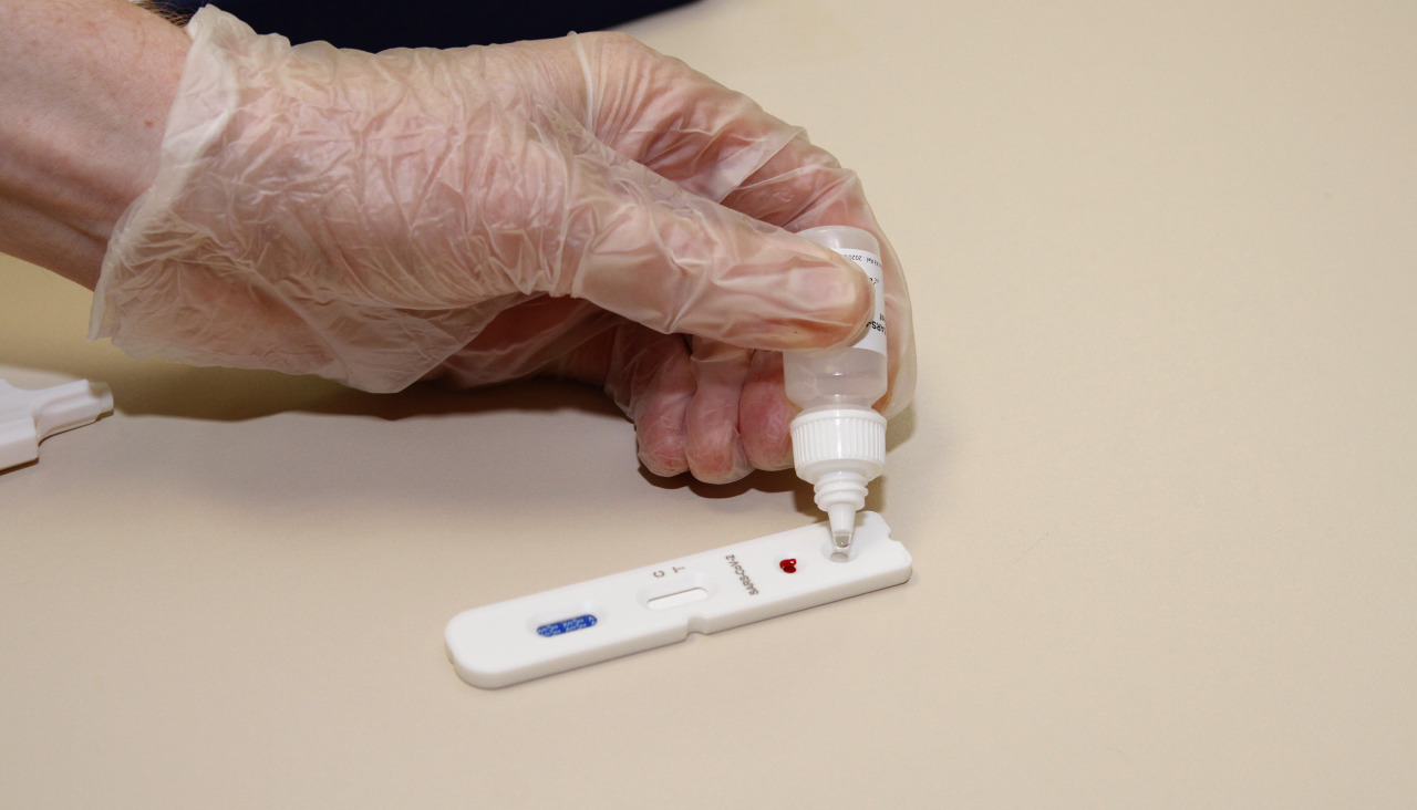 Prueba de covid realizada en O Salnés durante la pandemia