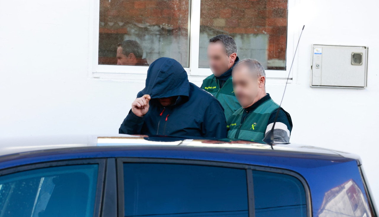 Uno de los detenidos en la operación contra el narcotráfico en O Grove