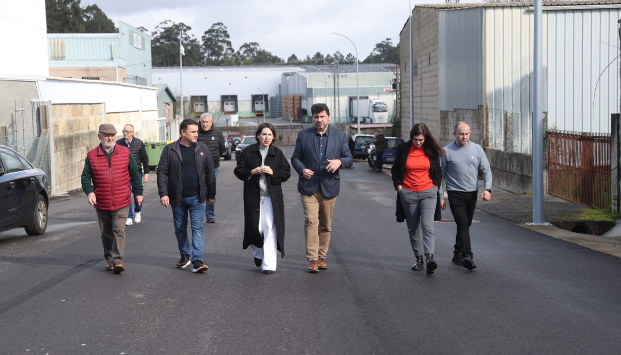 El alcalde de Meaño con la conselleira de Economía e Industria 