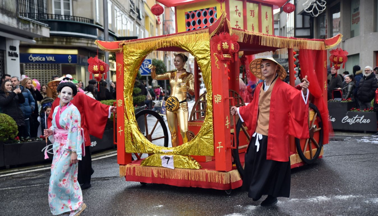 Participantes en el carnaval de O Grove