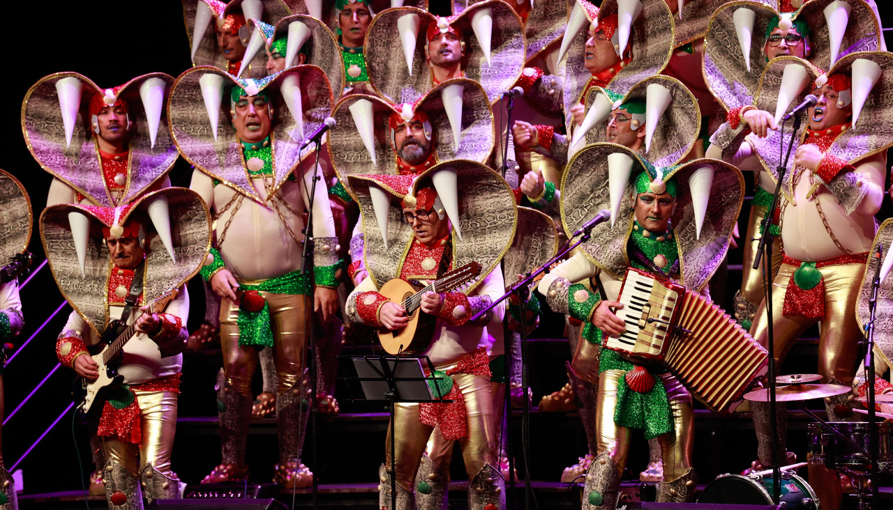 Participantes del Festival de Comparsas de O Grove