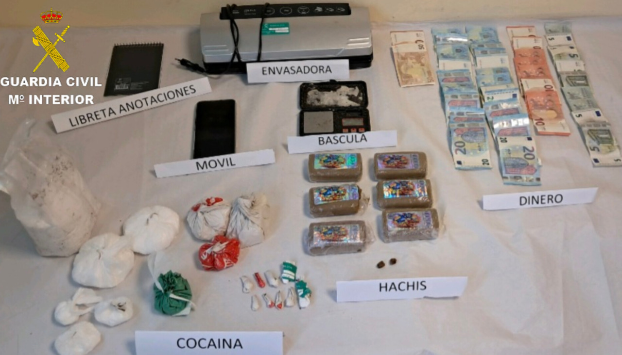 Materiales y sustancias intervenidas en esta operación Chapela 