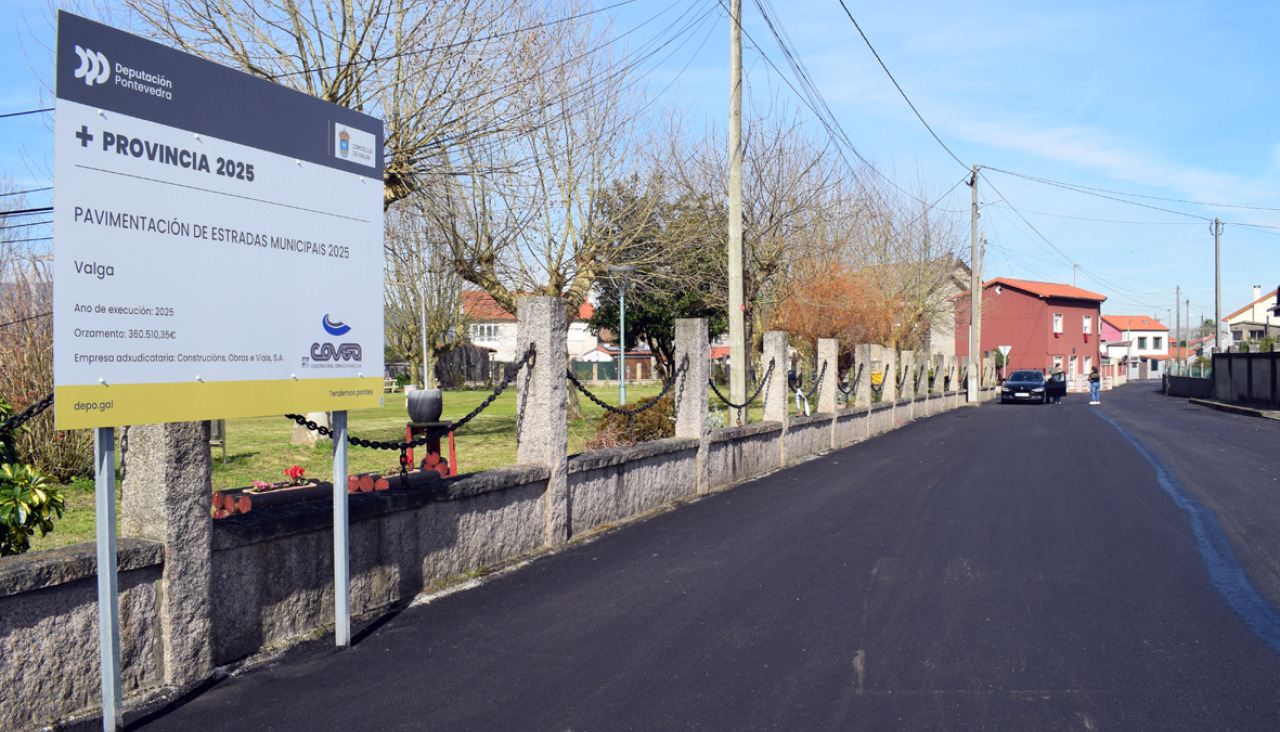 Valga avanza en las obras de mejora de las carreteras municipales