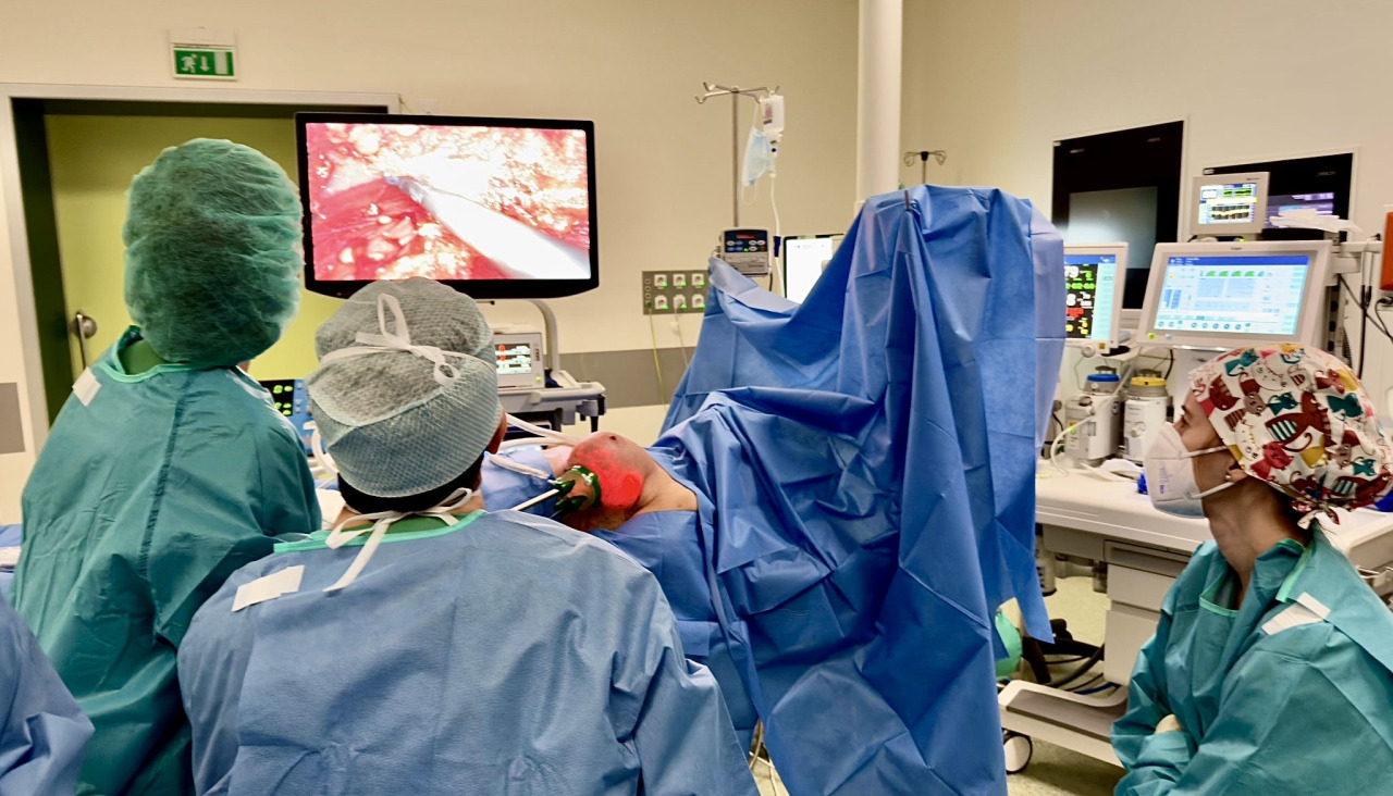 Profesionales realizando la intervención