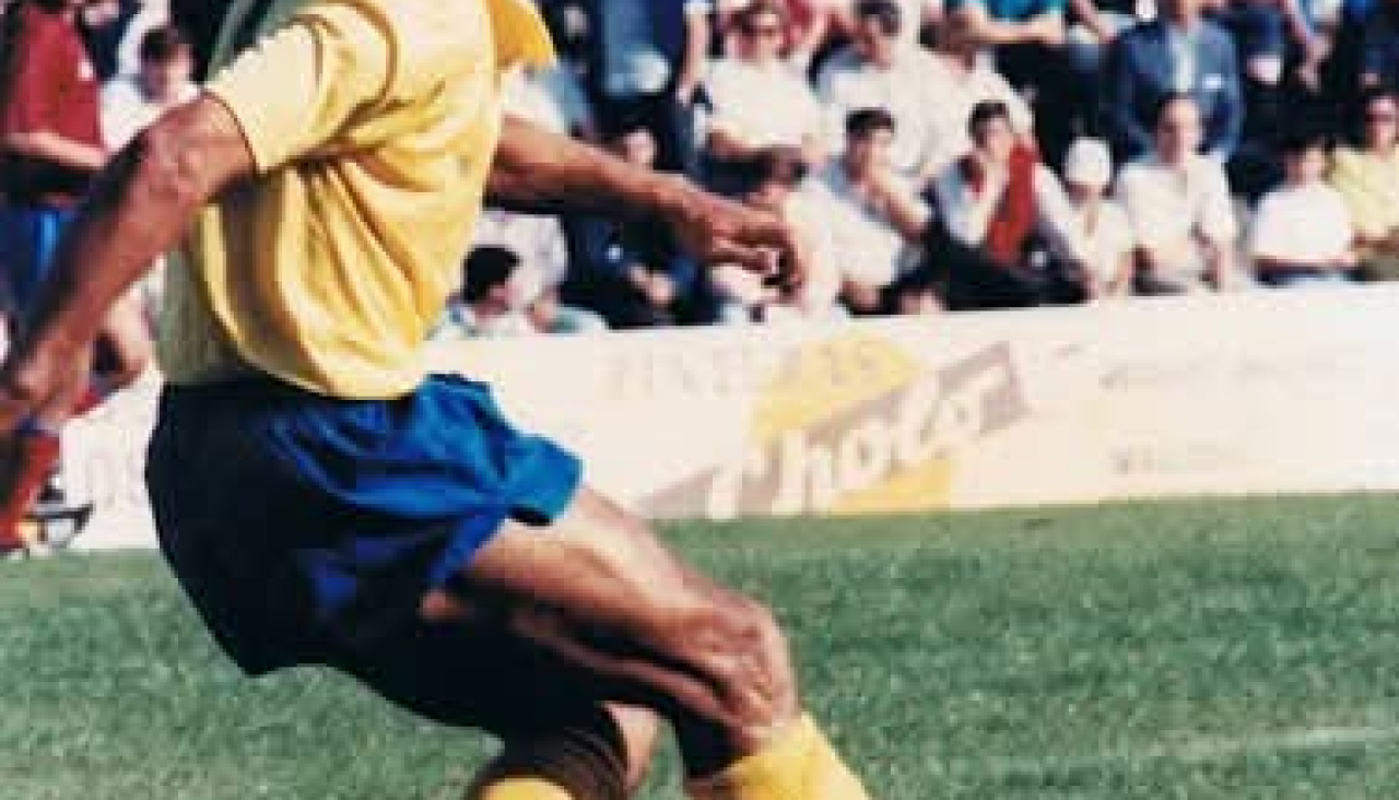 Richar en un partido de su segunda etapa en el CJ Cambados