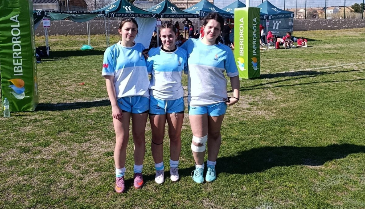 As xogadoras de Os Ingleses que representaron a Galcia en Toledo