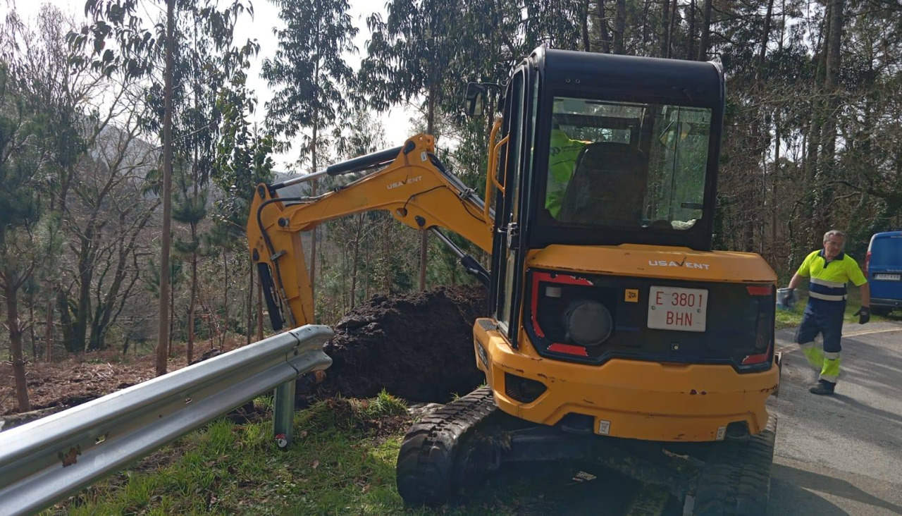 Imagen de los trabajos de reparación