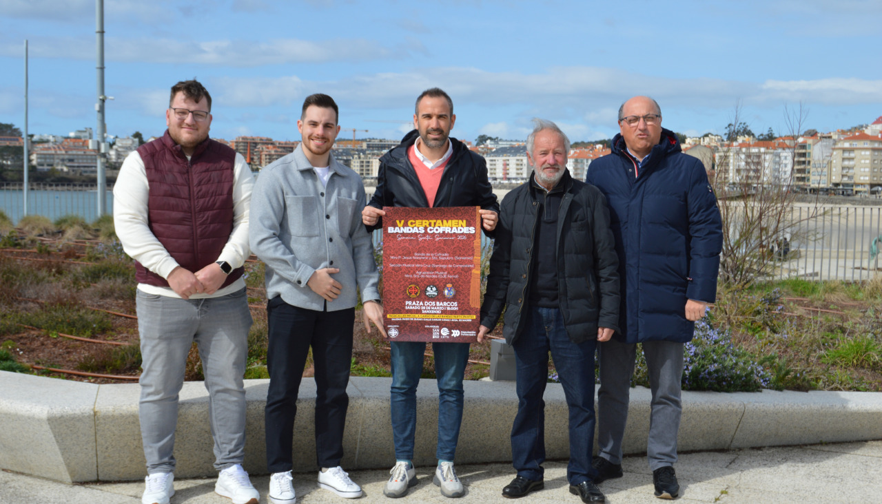 Presentación del V Certamen de Bandas Cofrades en Sanxenxo