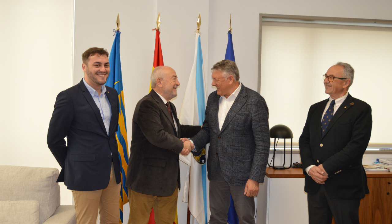 Recepción en el Concello de Sanxenxo a Rotary Club
