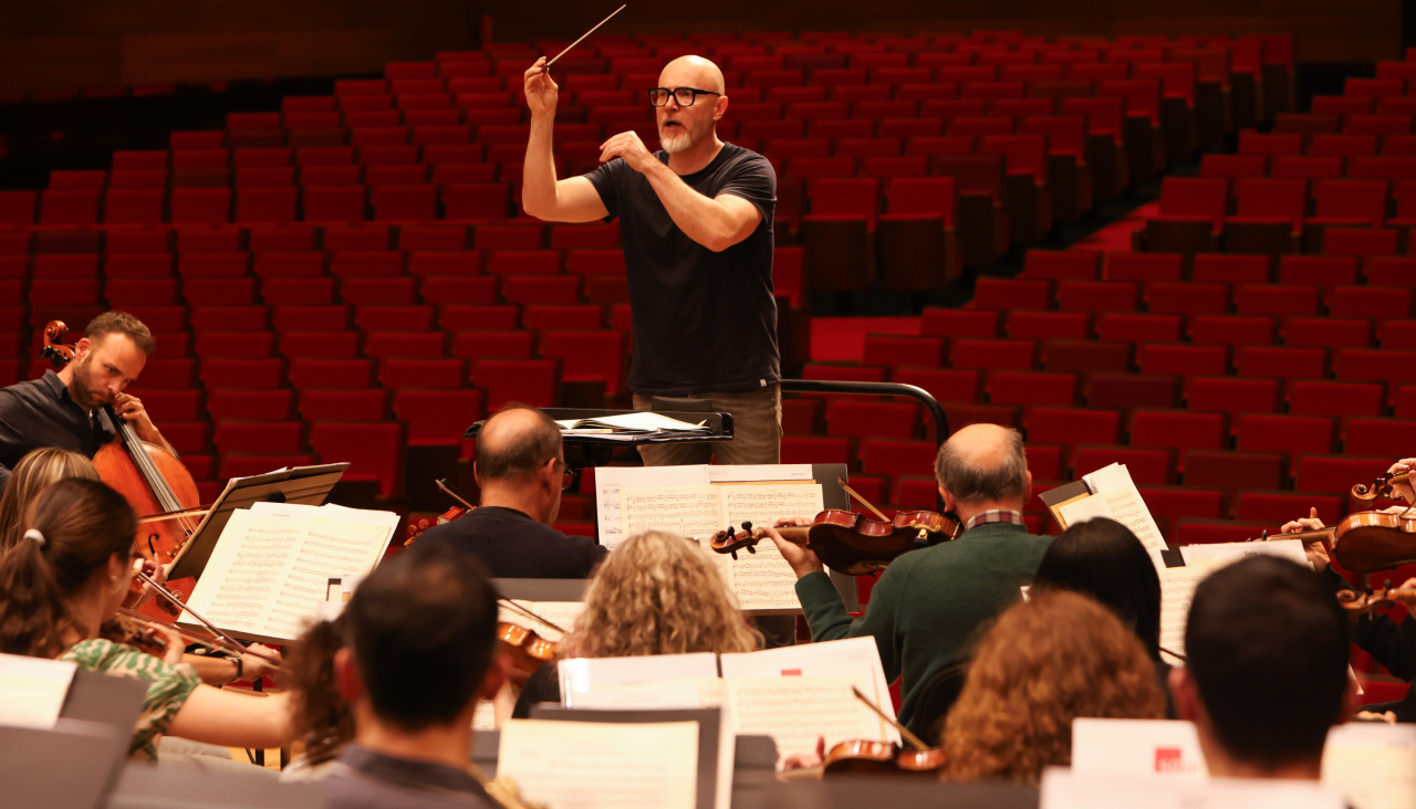 Ensayo de la Filharmonía de Galicia. EFE/Xoán Rey