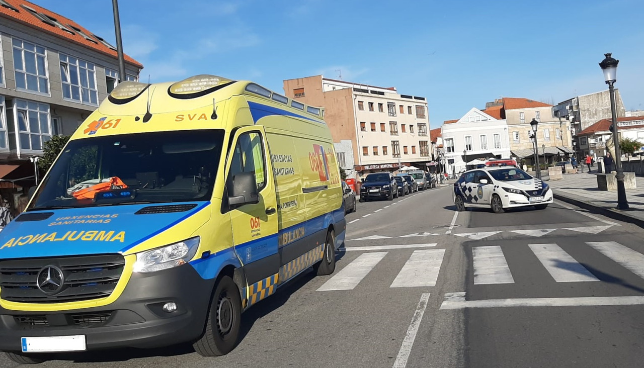 Un momento del operativo de emergencias en el punto