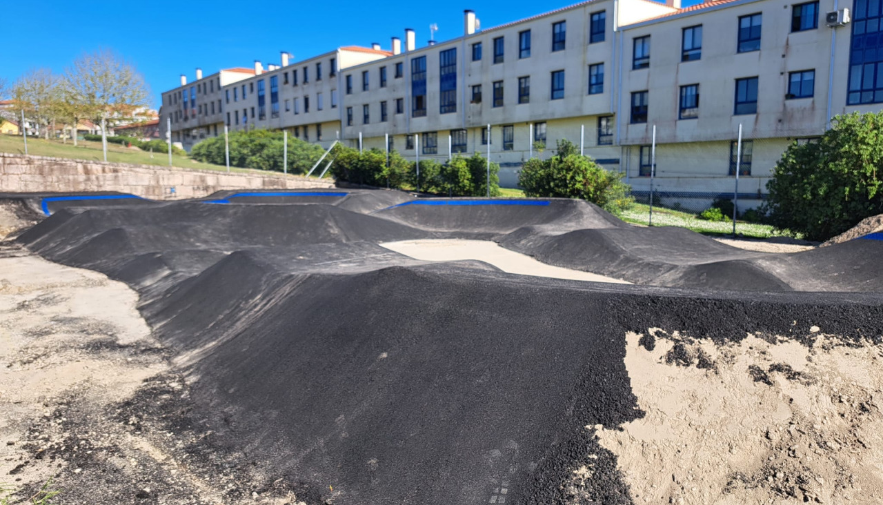 Estado de las obras en el pump track de Sanxenxo