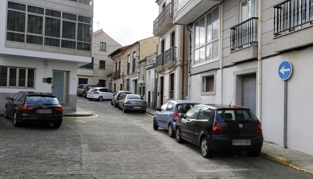 Imagen de la Rúa Aduana en Carril, que será objeto de una obra de humanización