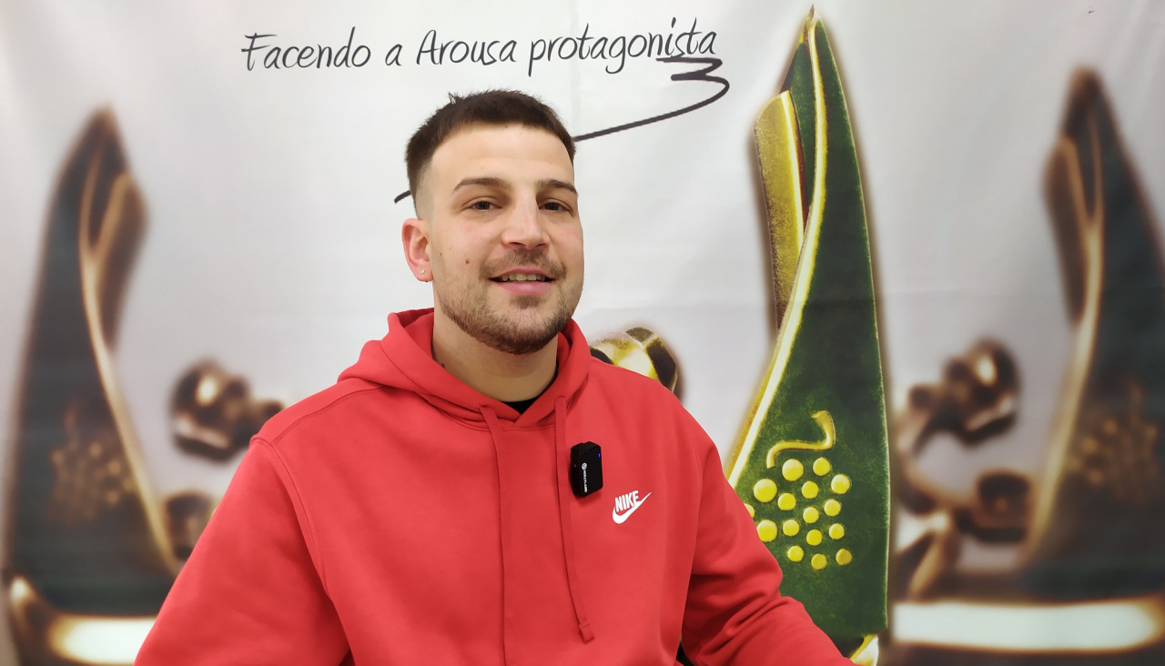 O presidente da entidade, durante esta entrevista, na redacción de Diario de Arousa