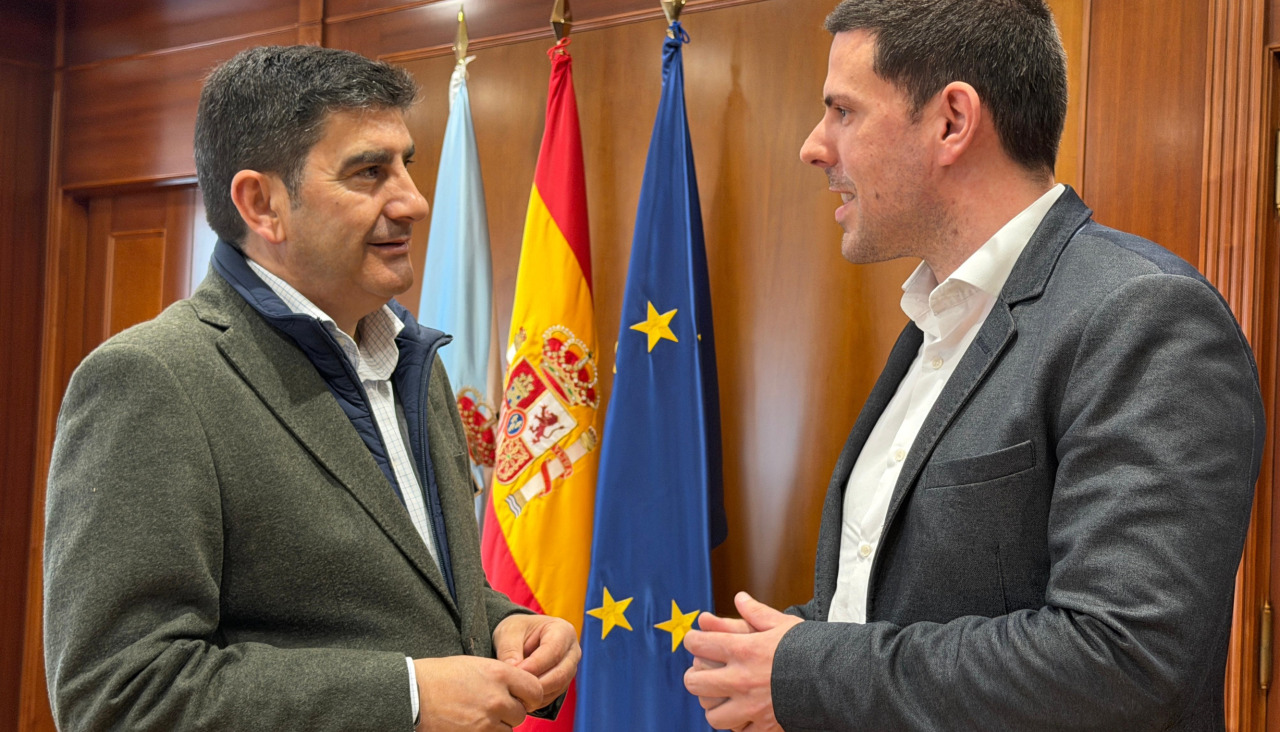 Pedro Blanco y Luis Arosa, durante la reciente reunión