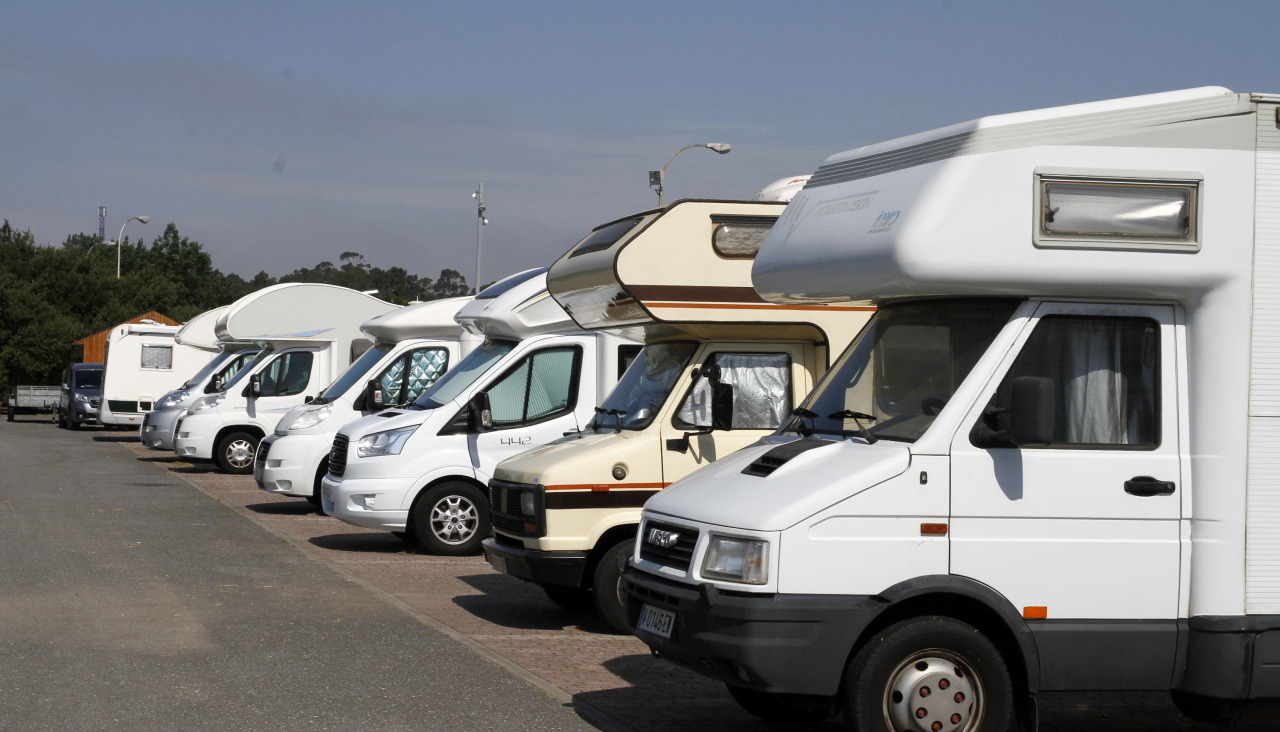 Un área de autocaravanas en Arousa