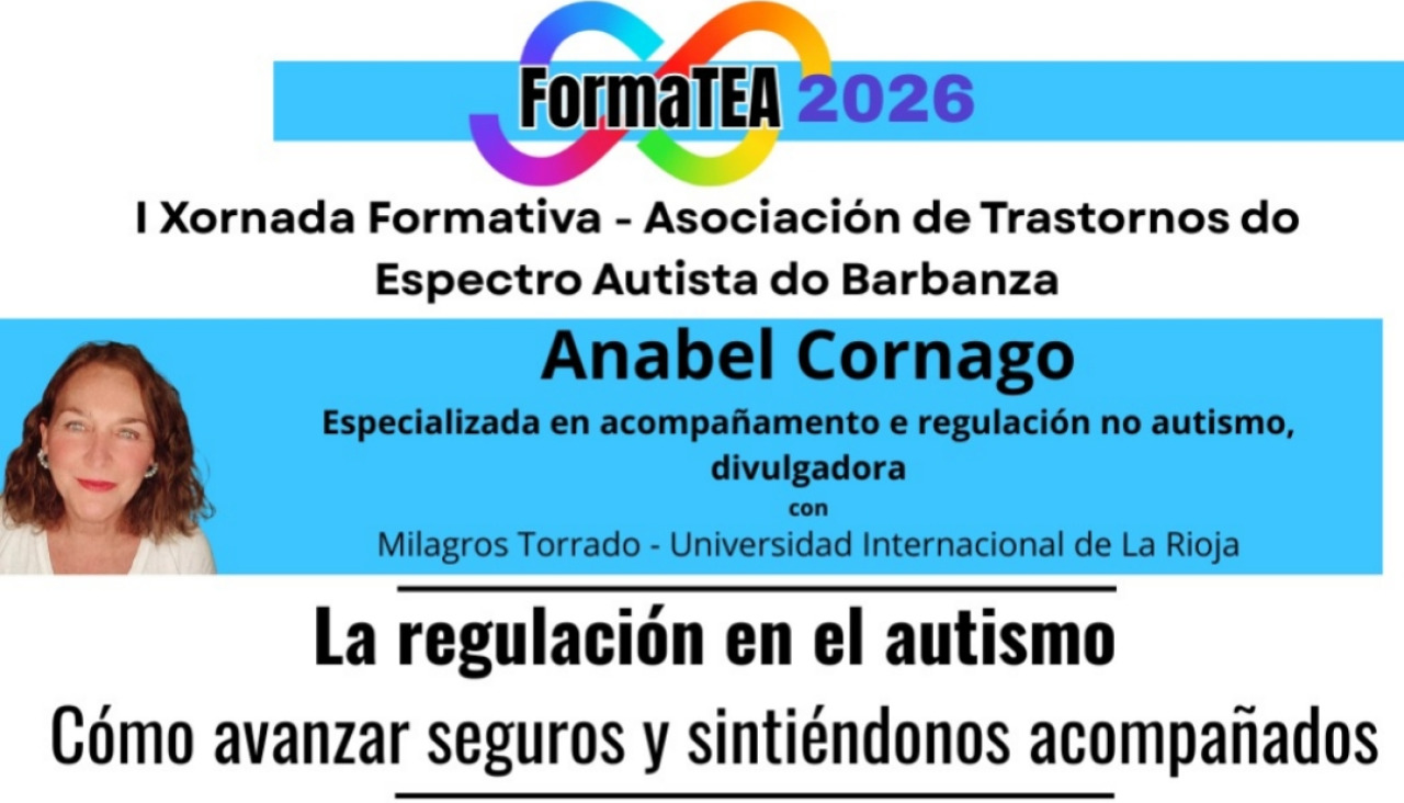 Imagen parcial del cartel de la primera jornada formativa organizada por la asociación BarbanTEA y que tendrá lugar hoy en el auditorio de Rianxo