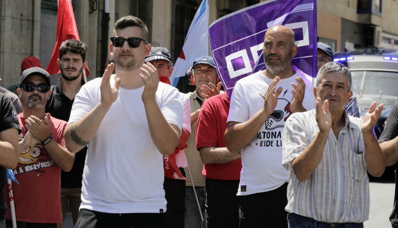 Una protesta del sector en Vilagarcía