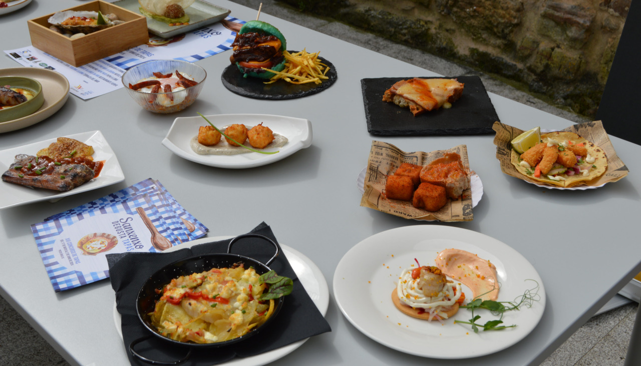 Platos participantes en el concurso de tapas de Sanxenxo en ediciones anteriores
