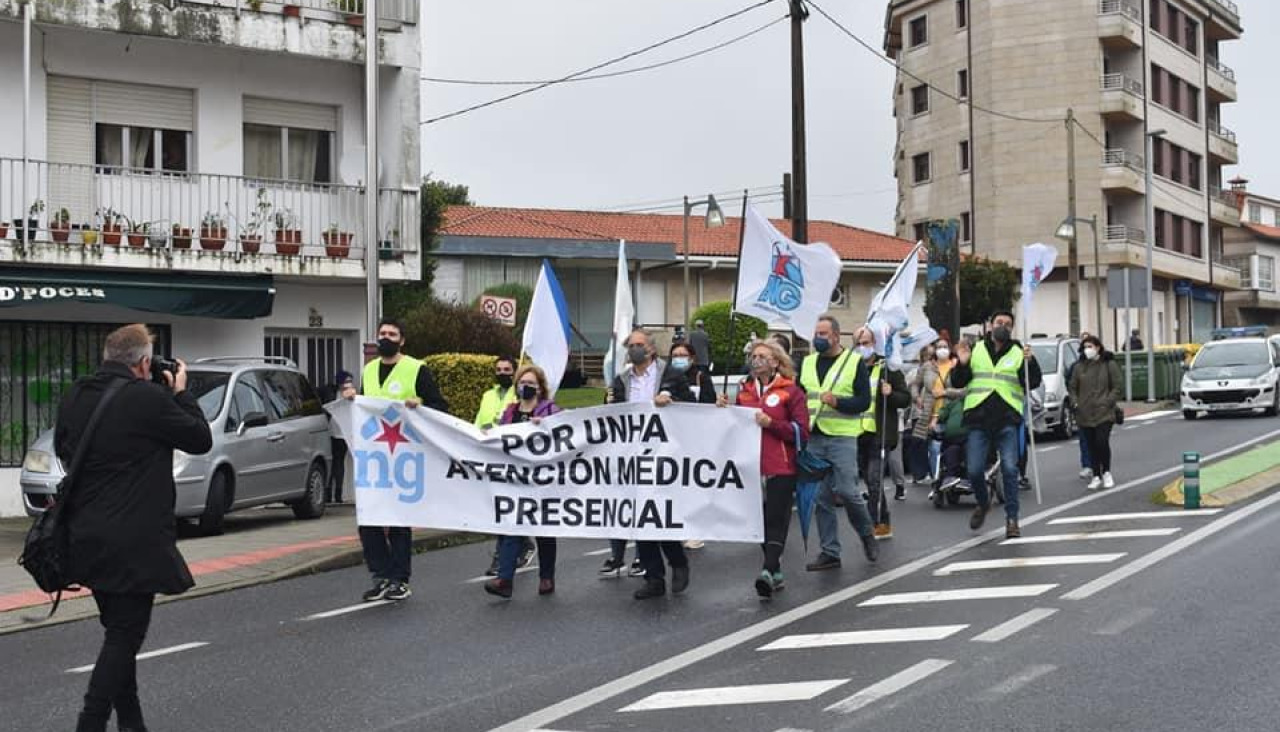 Una marcha nacionalista en defensa de la sanidad, en imagen de archivo