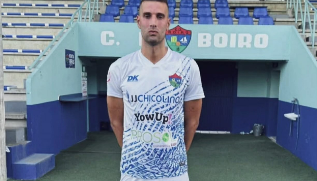 Aram posa en Barraña, donde pondrá punto y final a su larga carrera deportiva