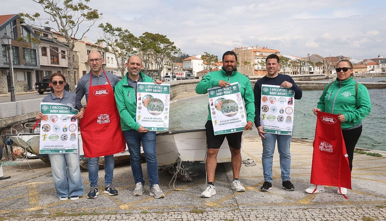Presentación del Encontro Baby Basket que organiza el sábado el CB Dorna