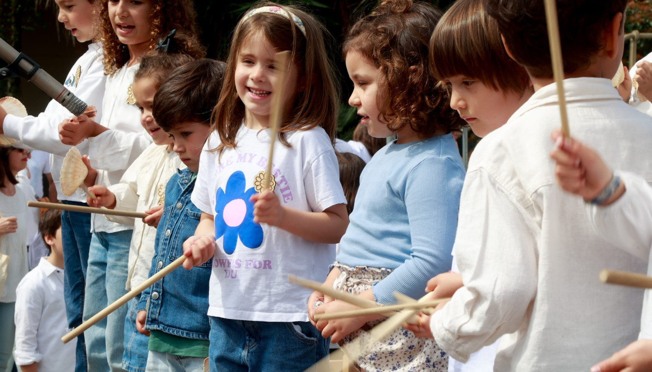 Los niños fueron los protagonistas de la Festa dos Maios