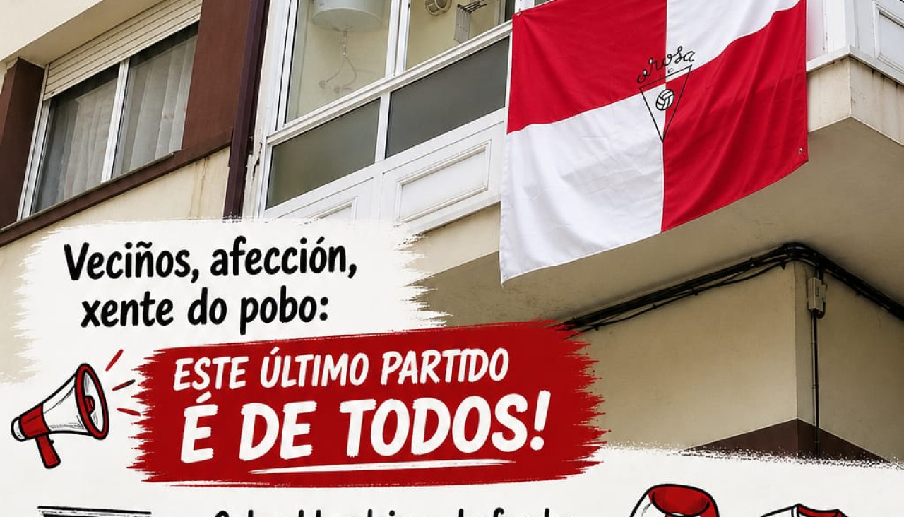 La Escuadra se movliza y quiere generar una corriente de apoyo al Arosa durante la semana