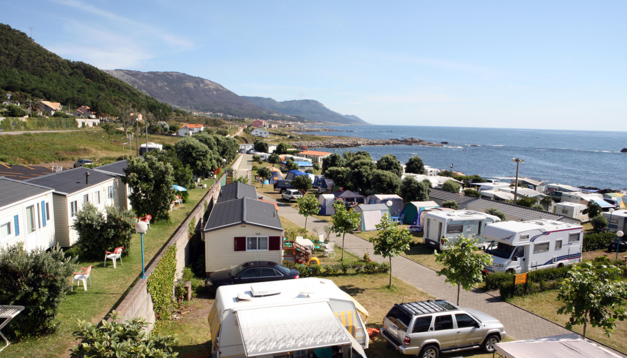 Imagen de archivo de un camping de O Grove
