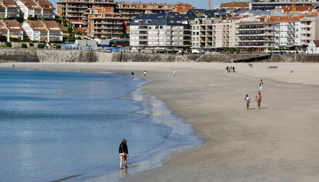 La playa de Silgar, una de las más emblemáticas de la localidad