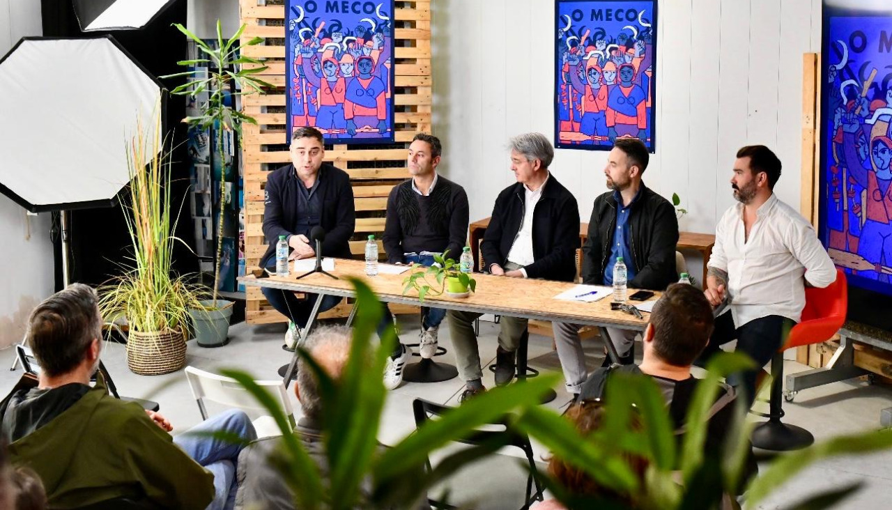 Presentación de la obra de teatro 'O Meco' en O Grove