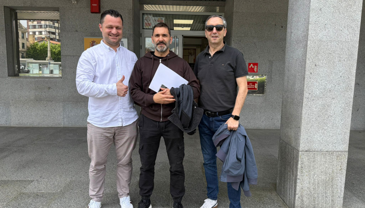 Sito Frías, en el centro, junto a Lage y Lobato
