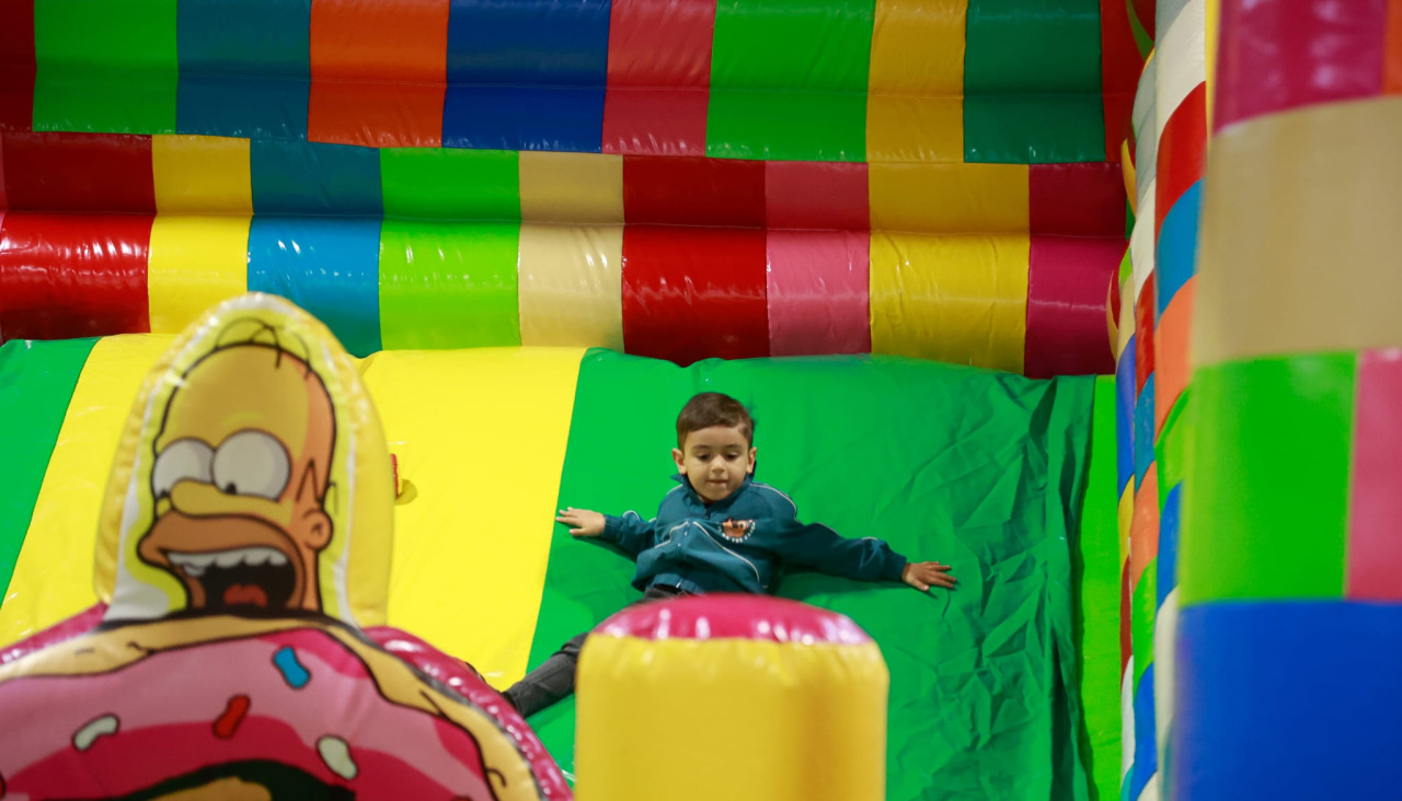La cita contó con hinchables para los más pequeños