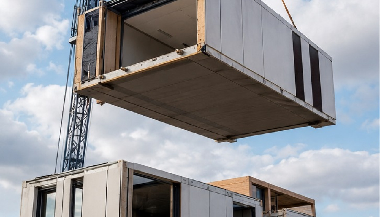 Un ejemplo de una vivienda modular